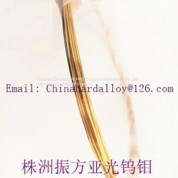 Gold plated tungsten wire 0.06mm 0.08mm 0.1mm