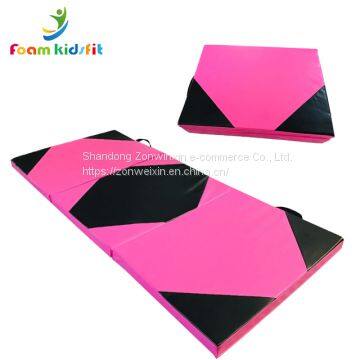 Mixed cheap gymnastic folding  Yoga mat for fitness body building