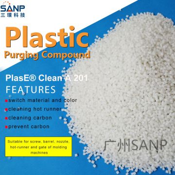 SANP PlasE Clean plastic purging compound for PC carbide cleaning and color change