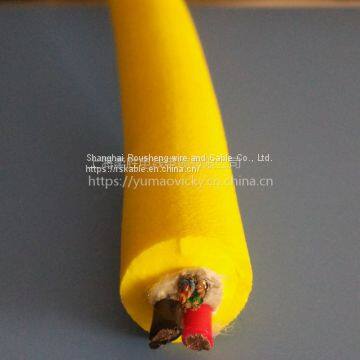 Acid-base & Oil-resistant Cable With Sheath Color Yellow Rov Tether Cable