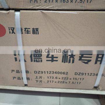 Shacman Truck Parts Rear Brake Lining F3000 DZ9112340062 DZ9112340063 Brake Pads AB Pads photo-2