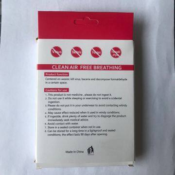 Hot Sale Personal Protection Chlorine Dioxide Card