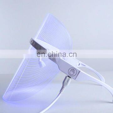 Custom 3 color led light therapy face mask korea pdt skincare device at home