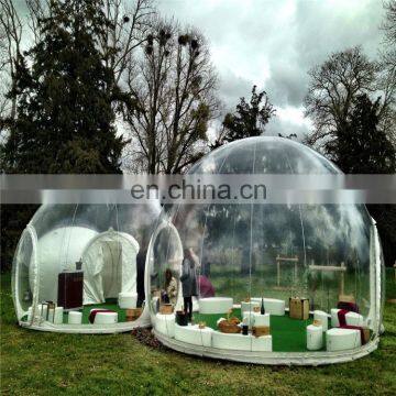 Guangzhou Manufacturer Transparent Inflatable Dome Tent/Bubble Tent/Globe Tent For Sale