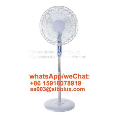 Sibolux 16 inch electric plastic stand fan with round base 16