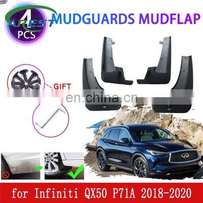 New 4PCS for Infiniti QX50 P71A 2018 2019 2020 Mudguards Mudflap Fender Mud Flaps Splash Front Rear Baffle Protect Accessories photo-1