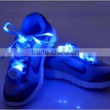 2016 Gift LED Shoe Laces Light Flashing Shoelaces Flat Laces Fashion Creative Gift