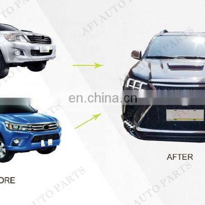 Hot Sale Led Head Light Approval Car Body Kit Parts For Revo Rocco Convert to Lexus Model