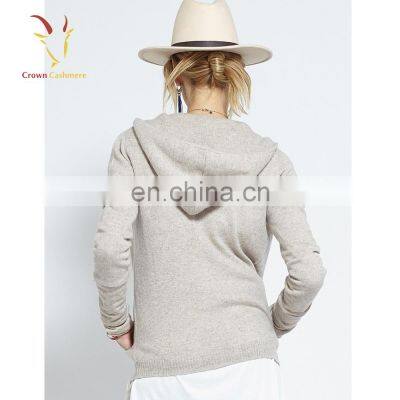 Lady Hood Sweater,Hoodies for Women,Hooded Cardigan With Long Zipper photo-4