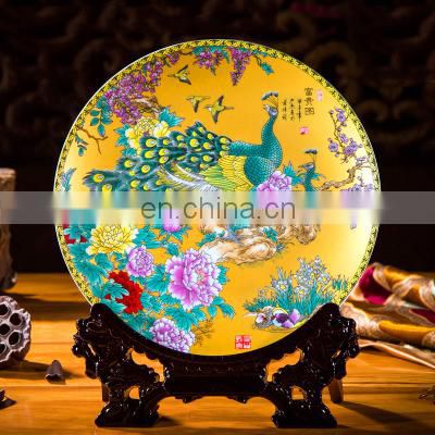 Chinese decoration ceramic souvenir plate