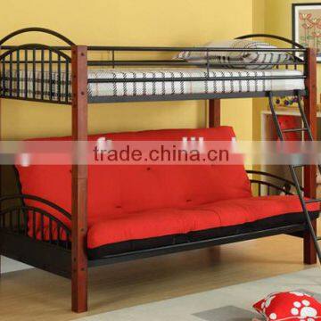 Wood Post Twin Futon Convertible Bunk Bed