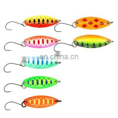 3.5g/3.5cm Jigging Spinner Wobbler Mini Trout Metal Spoon Fishing Lure