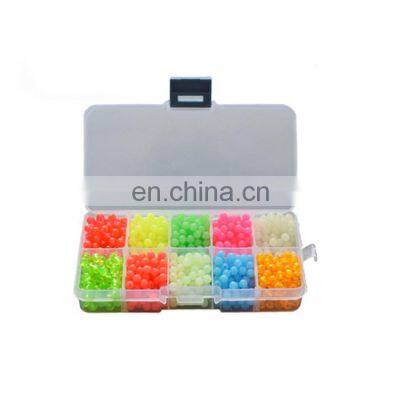 1000pcs/Box Fishing Beads Lure 4mm Luminous Fishing Floats Night Glow Beads Fishing Tackle Lures Bead Bait Pasca Accessories