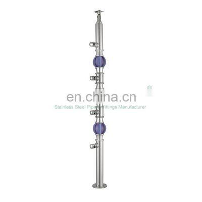 A205 Outside Deck Pipe Railing Baluster Stainless Steel Furniture Railing Tube For Deck Railing