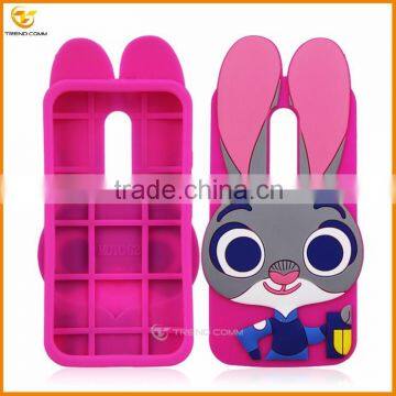 bunny rabbit cartoon silicon case for motorola G3