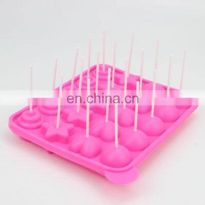 Best Quality 20 Cavity Multi Shape Food Grade Silicon Lollipop Mold photo-5