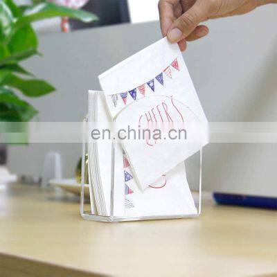 Clear Desktop Acrylic Tissue Holder for Hotel, Dining Room