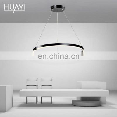 HUAYI Popular Product Simple Style Dining Room Indoor Hanging Ring LED Ceiling Pendant Light