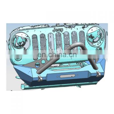 Steel front Bumper for Jeep Wrangler JL without light