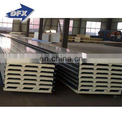 Low price second hand aluminum eps pu wall roof sandwich panel house