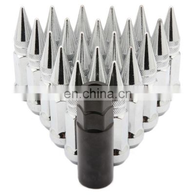 Car Wheel Part Cone Wheel Nut, Spiked M12x1.5 Steel Wheel Nuts Bolts