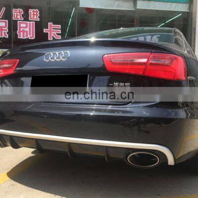 A6 or S6 C7 Rear Diffuser With Tailpipe For Audi A6 or S6 C7 Audi Diffuser 2012 2013 2014 2015 photo-4