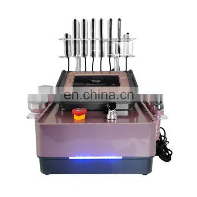 2022 Best Selling CE approved portable 6 in 1 vaccum 80K RF 40K cavitation fat exploding machine with laser pads