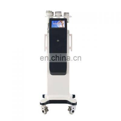 Professional 6 in 1 40K cavitation ultrasonic BIO microcurrent brush RF negative pressure vacuum therapy slimming