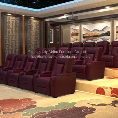 Luxury Design Amazon Hot Sale Cinema Sofa Home Theater Seating Electric Recliner Motorized Reclining Chair Theater Furniture