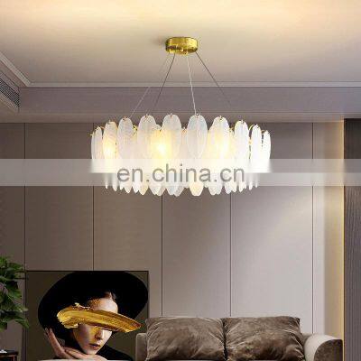 Hotel Villa Project Decorative Pendant Lighting Indoor Luxury Glass Chandelier Postmodern Ceiling Pendant Lamp photo-2