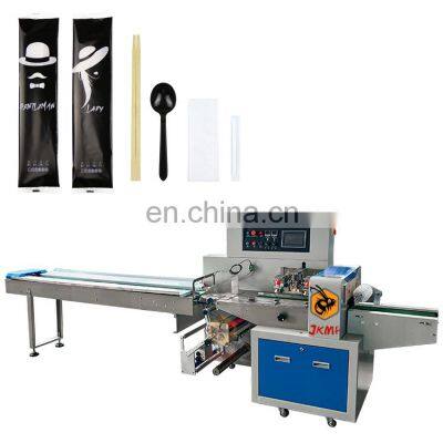 Full automatic disposable cutlery packing machine for cutlery packing machine chopstick spoon packing machine