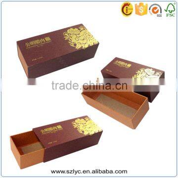 Good Touching Velvet Paper Cardboard Drawer Box With Eav Foam photo-4