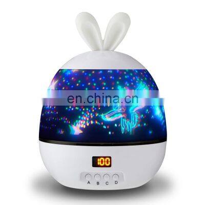 Animal Rabbit Bunny Ocean Projector Baby Led Night Light Projector For Kids