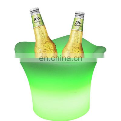 Rechargeable Light Up Cooling Restaurants Bucket Champagne LED Wine Coolers & Holders Customized Accepted