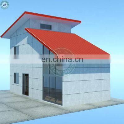 Popular Concrete Panel Wall Double Storey Prefab House in Davao Steel Structure Prefab Living House photo-4