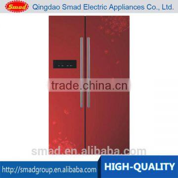 603 L glass door refrigerator side by side refrigerator freezer