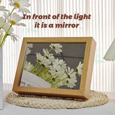 Art Deco Style Portable Vanity LED Mirror Photo Frame Valentine's Day Gift Idea Mirror Light Frame Customized Design photo-4