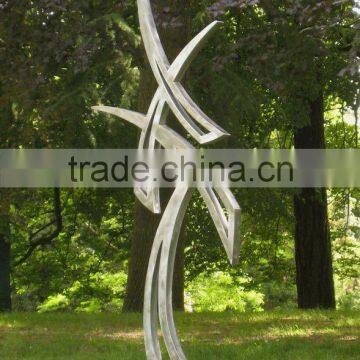 stainless steel garden sculpture