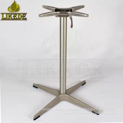 Aluminum Outdoor Folding Table Base Metal Foldable Furniture Legs for Restaurant Use photo-3