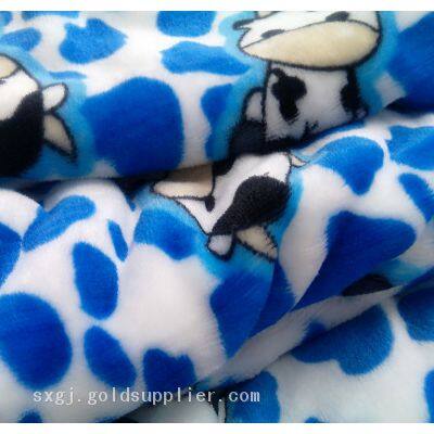 Online 100% Polyester Brushed Printed Flannel Fleece Fabric for Blanket photo-4