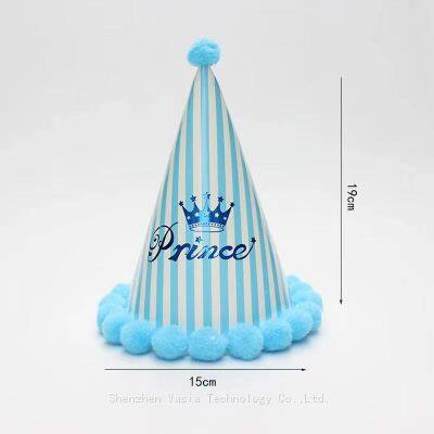 Eco-Friendly Paper Birthday Hats for Adults & Kids Party Decorations with Comfortable Headbands