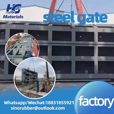 Haogu Gate Factory Flat Steel Gates, Large-scale Hydraulic and Hydropower Steel Flat Gates, Customizable for Hydropower