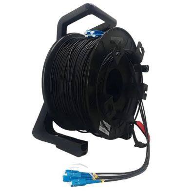 4Fiber LC Tactical Armored Fiber Optic Cable Reel