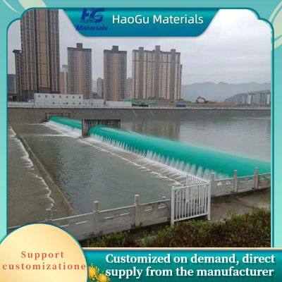 Barrage en caoutchouc gonflable à double chambre