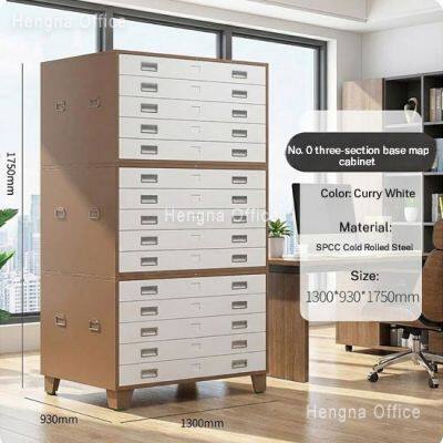 JUNTUO Stackable Metal Blueprint Storage Cabinet 5 Drawer Flat Files for Engineering| Dimensions of Ulrich Planfile Drawers