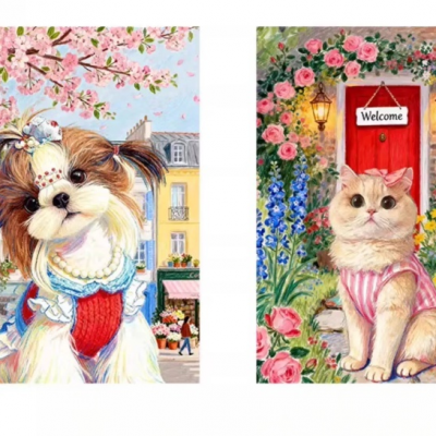 Pet Grooming Salon Decoration - Easy-Clean Gloss Varnish Finish photo-2