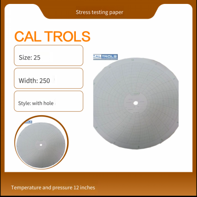 Supply Cal Trols 12-inch Circular Chart Temperature and Pressure Recording Paper Itt10522c