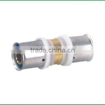 brass press fitting coupling for manifold pex-al-pex pipe