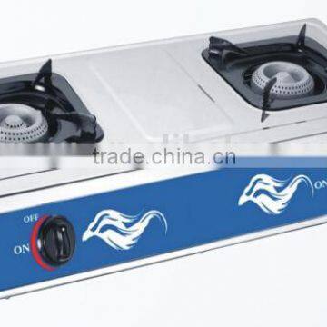 double burner table gas cooker