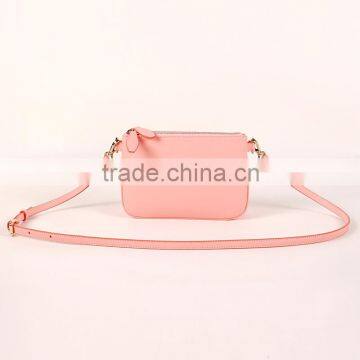 Wholesale cute pink crossbody handbags high quality leather handbags